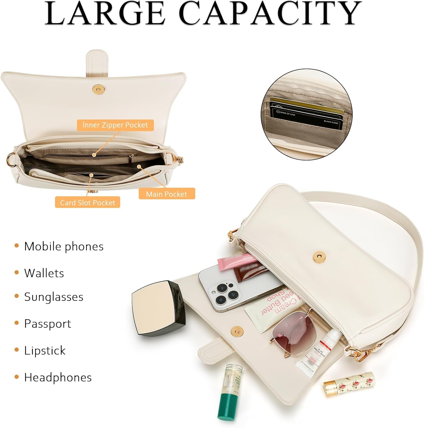 Shoulder Bag for Women, Small Handbag 