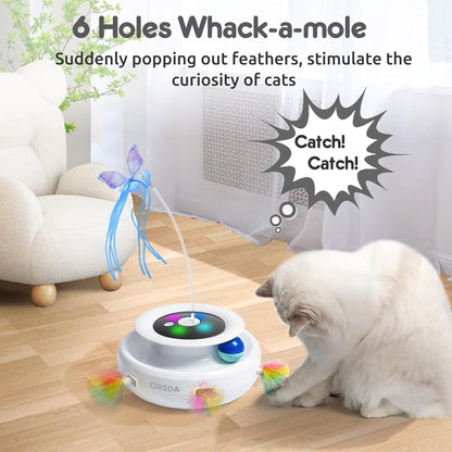 Cat Toy, 3-In-1 Automatic Interactive